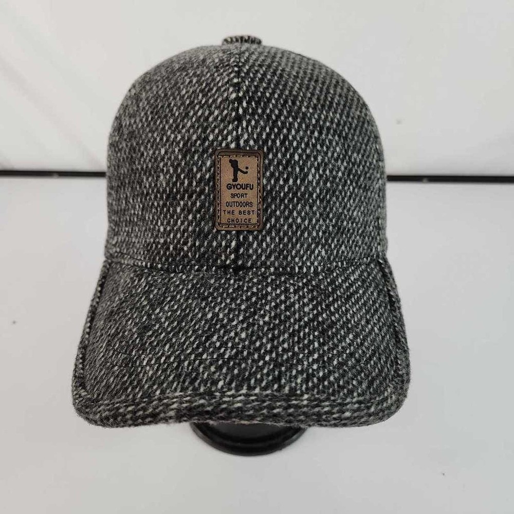 GYOUFU Sport Outdoors Mens Baseball Cap Hat Gray Adjustable Ear Flaps New